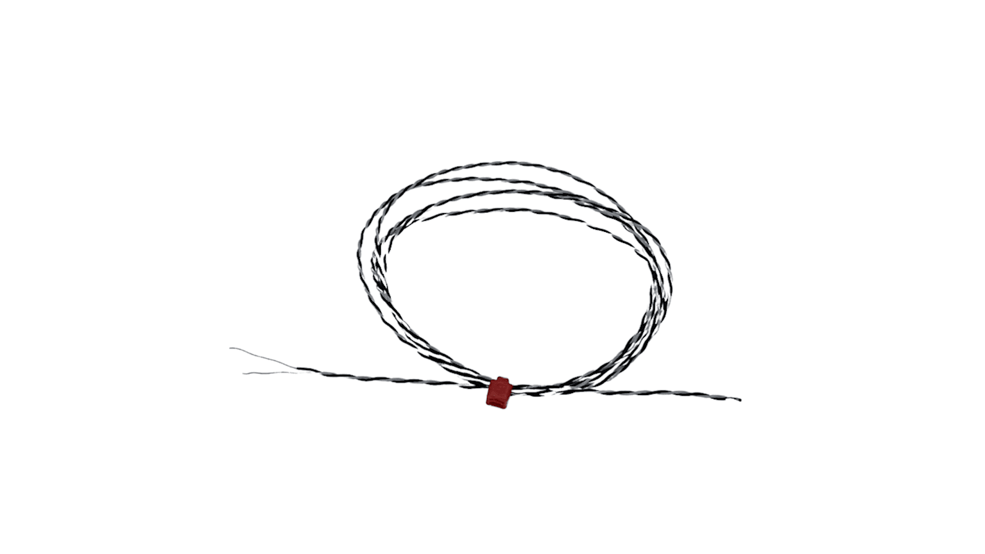 RS PRO Type J Exposed Junction Thermocouple 1m Length, 1/0.5mm Diameter, -75°C → +250°C