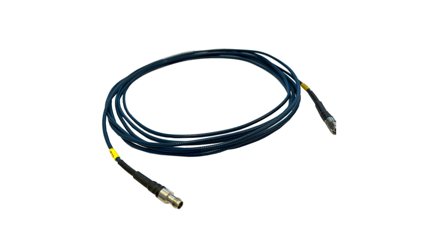 Cable coaxial RF Huber+Suhner, 50 Ω, con. A: 1.85mm, Macho, con. B: 1.85mm, Macho, long. 610mm