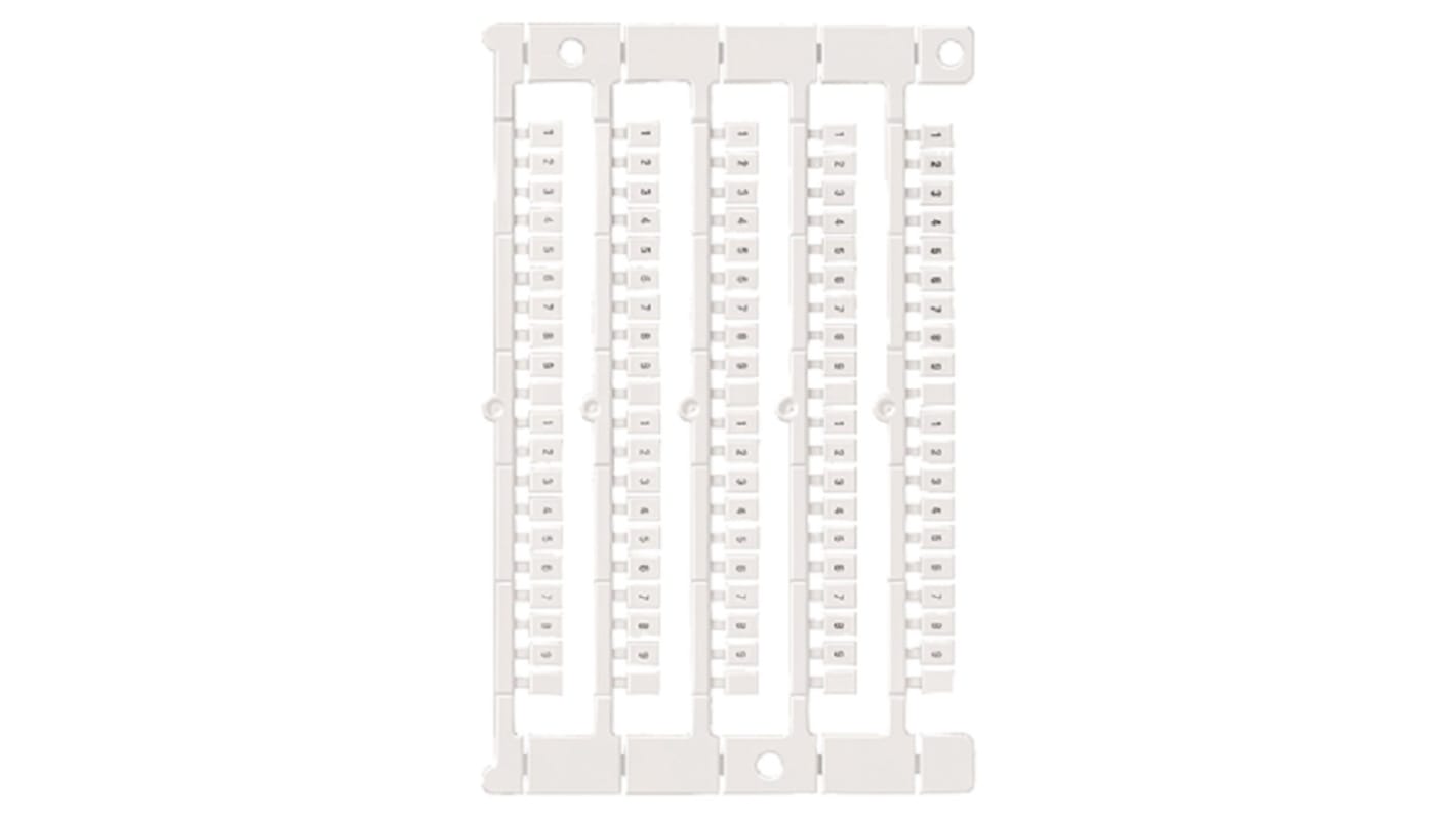 Siemens ラベル 8WA8861-0CF 8WA, 刻印ラベル for use with  for use with 端子台, 前面取り付け