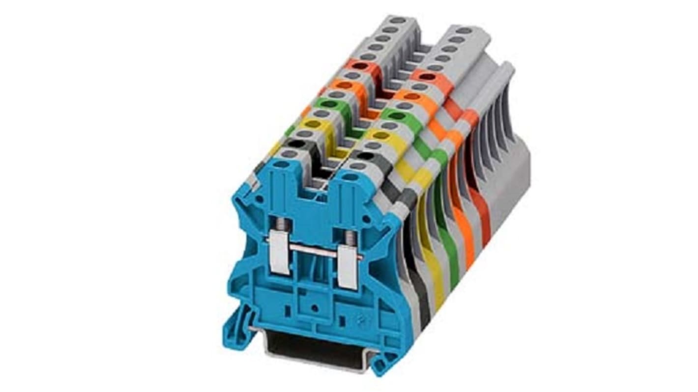 Siemens 8WH DIN-Schienen Reihenklemme Grün, 2.5mm², 1 kV, Schraubanschluss