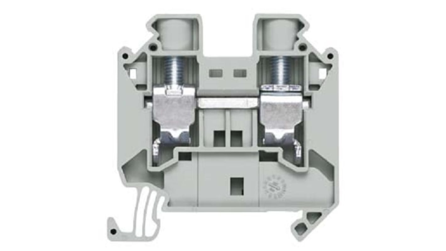 DIN-sín sorkapocs név. feszültség:1 kV, Szürke