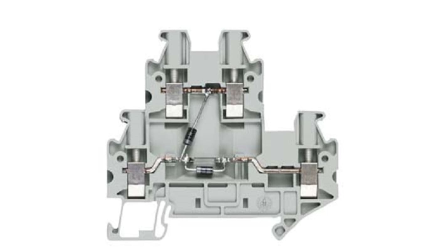 Siemens 8WH Series Grey Din Rail Terminal, 2.5mm², 2-Level, Screw Termination, CSA