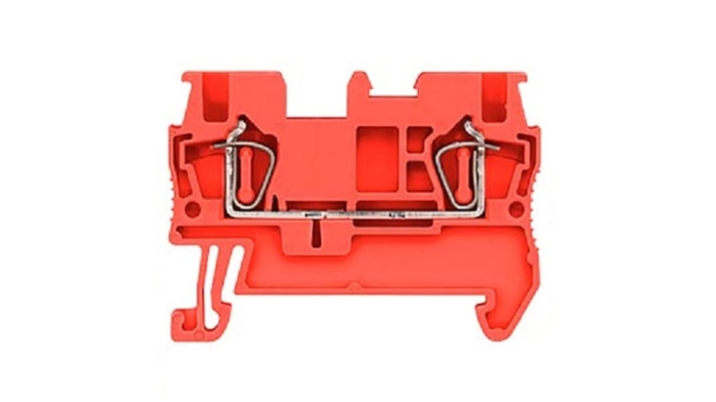 Bloc de jonction Siemens 8WH, 1.5mm², Cage à ressort, Rouge