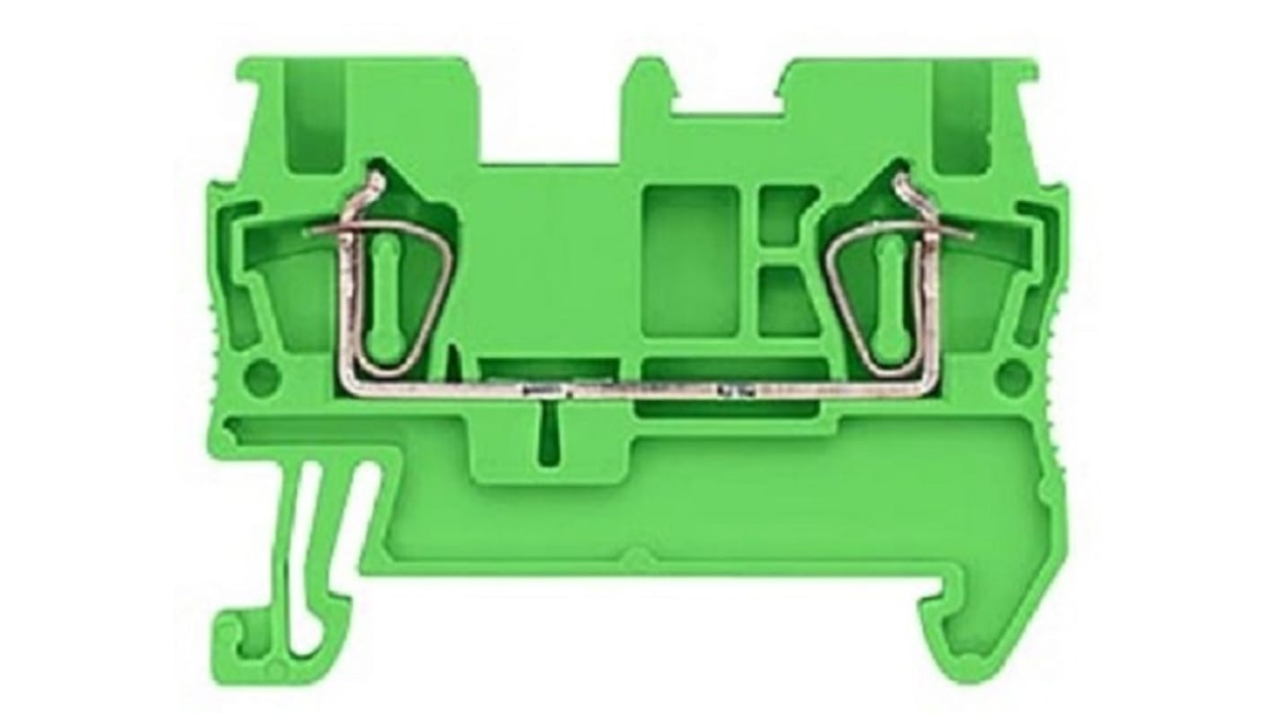 Siemens 8WH DIN-Schienen Reihenklemme Grün, 1.5mm², 500 V, Feder