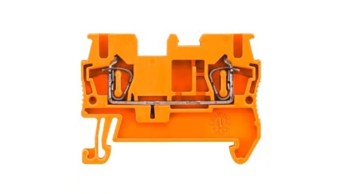 Bloc de jonction Siemens 8WH, 2.5mm², Cage à ressort, Orange