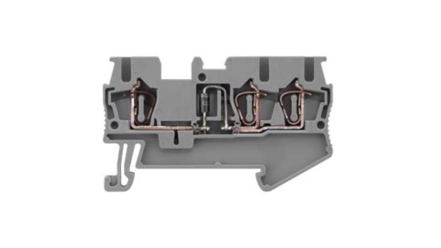 Siemens 8WH DIN-Schienen Reihenklemme Grau, 2.5mm², 800 V, Feder