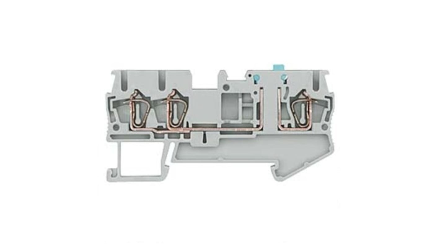 Siemens 8WH Series Grey Din Rail Terminal, 2.5mm², 1-Level, Spring Termination, CSA