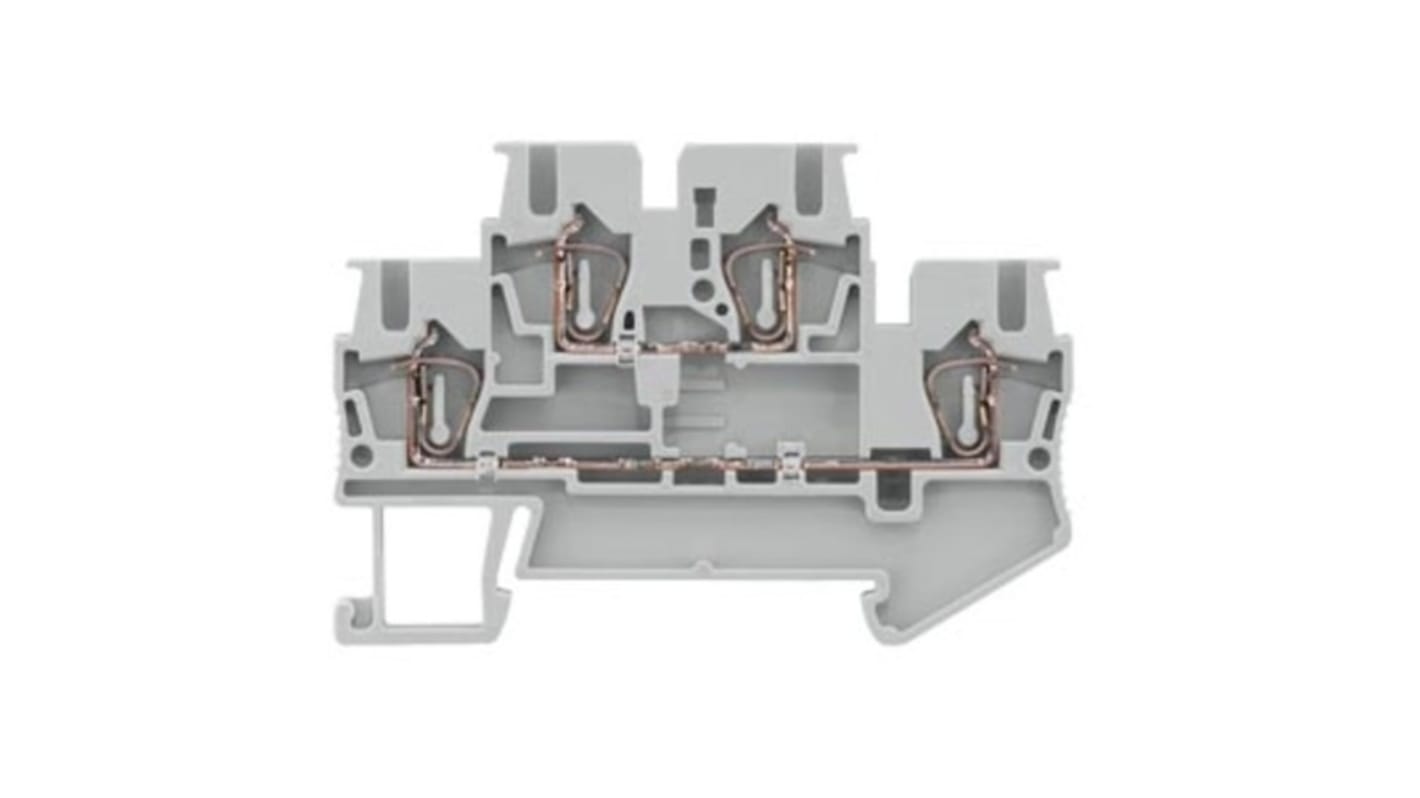 Zacisk do montażu na szynie DIN Siemens poziomy: 2 14AWGsprężynowa 8WH 500 V