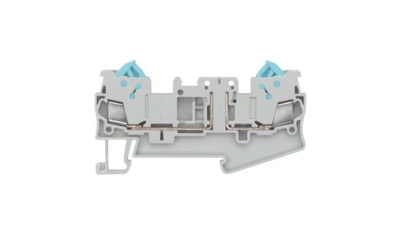 Bloc de jonction Siemens 8WH, 1.5mm², Connexion rapide, Gris