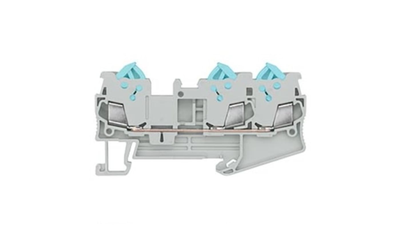 Siemens 8WH Series Grey Din Rail Terminal, 1.5mm², 1-Level, Plug-In Termination, CSA