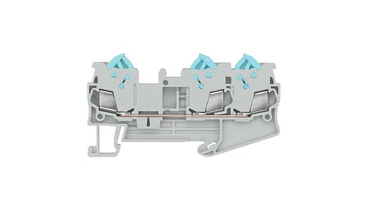 Siemens 8WH Series Blue Din Rail Terminal, 1.5mm², 1-Level, Plug-In Termination, CSA