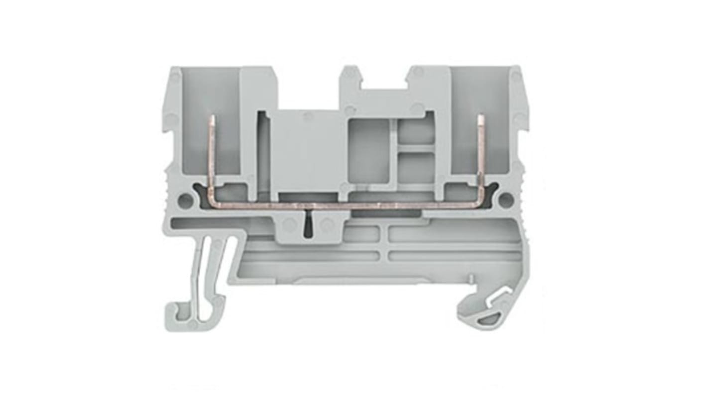 Siemens 8WH Series Grey Din Rail Terminal, 2.5mm², 1-Level, Plug-In Termination, CSA