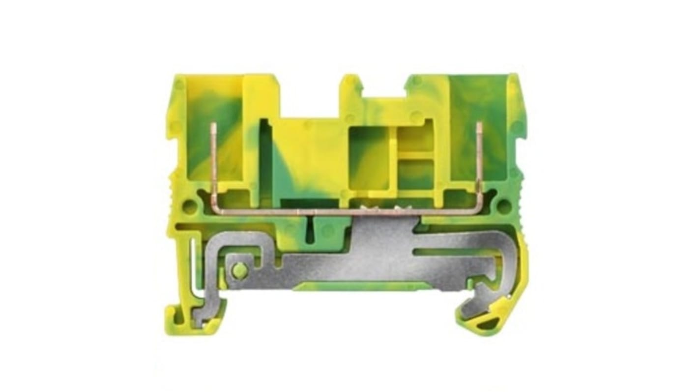 Bloc de jonction Siemens 8WH, 2.5mm², Vert, Jaune