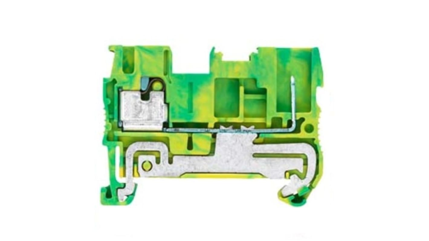 Bloc de jonction Siemens 8WH, 2.5mm², Enfichable, À ressort, Vert, Jaune