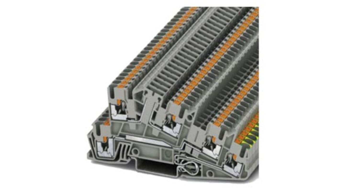 Siemens 8WH Series Grey Din Rail Terminal, 2.5mm², Plug-In Termination