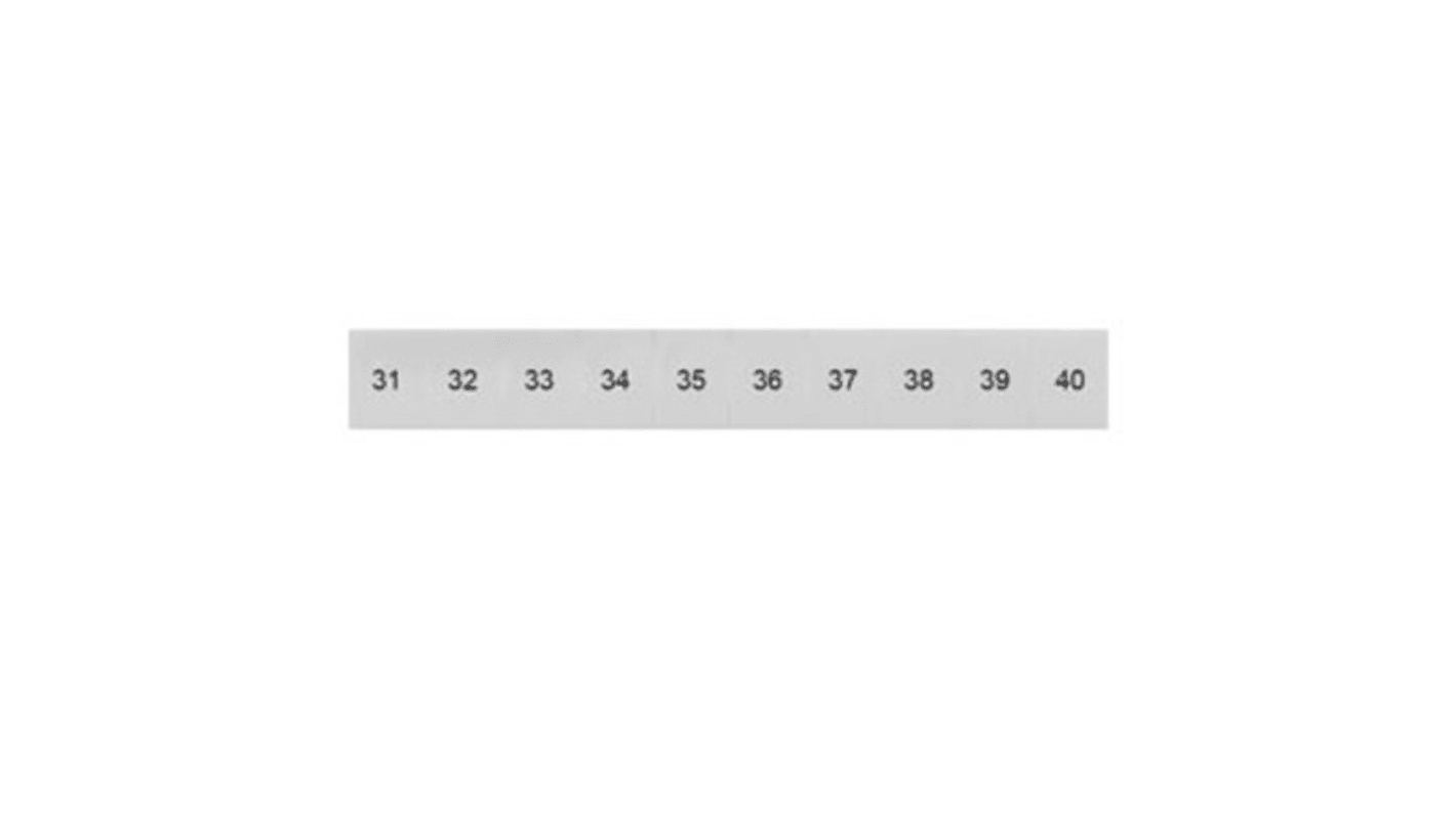 Siemens, 8WH Labeling Plate for use with  for use with Terminal Blocks