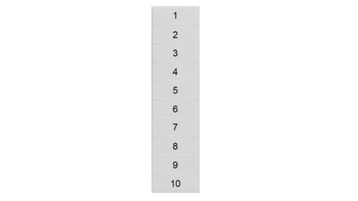 Siemens, 8WH Labeling Plate for use with  for use with Terminal Blocks