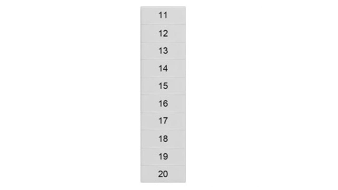 Siemens, 8WH Labeling Plate for use with  for use with Terminal Blocks