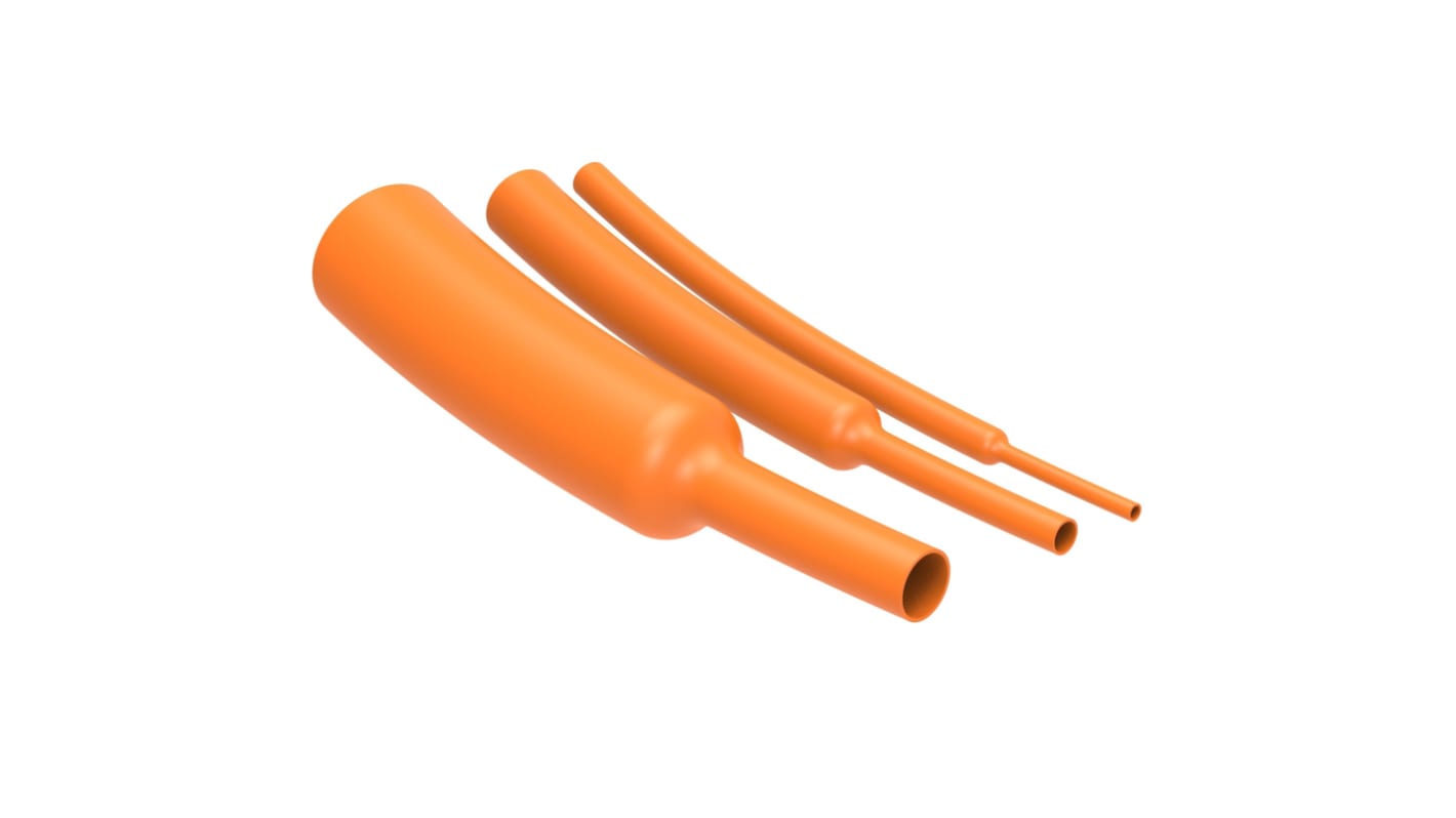 TE Connectivity Heat Shrink Tubing, Orange 40mm Sleeve Dia. 2:1 Ratio, RAYCHEM VOLINSU EVSW Series