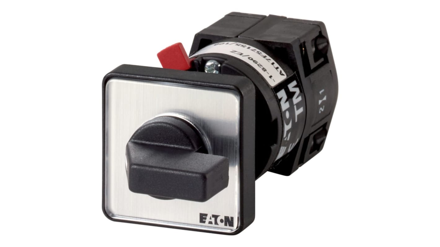Eaton, 1P 2 Position 60° Changeover Cam Switch, 500V (Volts), 10A, Short Thumb Grip Actuator