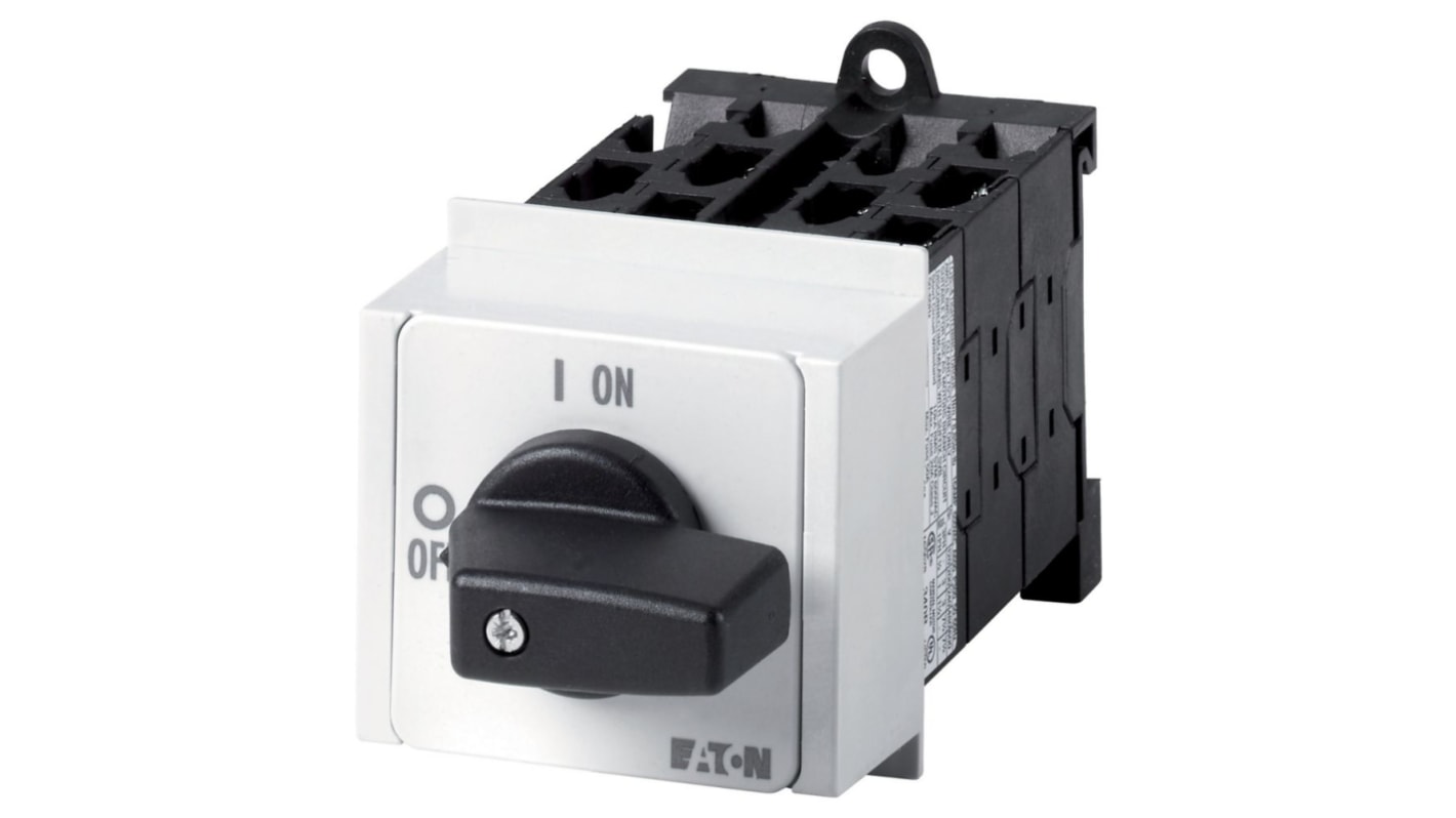 Eaton, 3P 5 Position 60° Star Delta Cam Switch, 690V (Volts), 20A, Short Thumb Grip Actuator