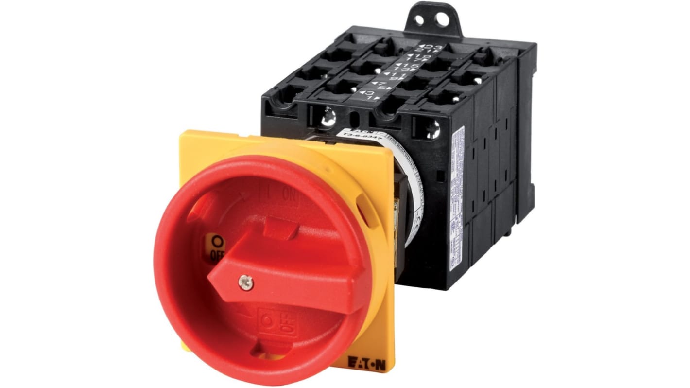 Interruttore Cam Eaton serie Eaton Moeller Series T3 003229 T3-6-15168/V/SVB 9P, 3 posizioni, 20A, 690V (Volts)