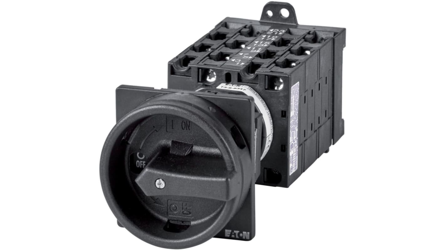 Eaton, 9P 1 position Position 90° On-Off Cam Switch, 690V (Volts), 32A, Rotary Shaft Actuator