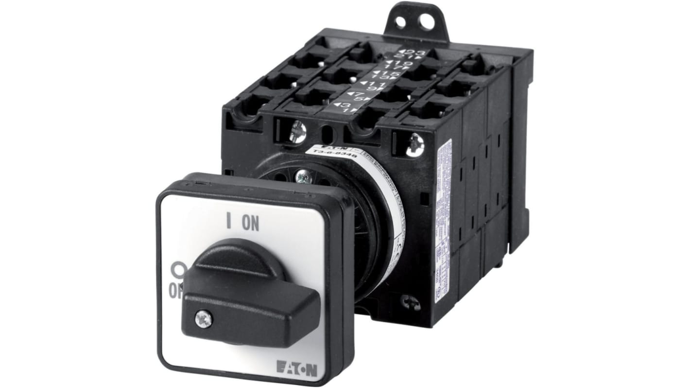 Eaton, 9P 2 Position 90° On-Off Cam Switch, 690V (Volts), 32A, Door Coupling Rotary Drive Actuator