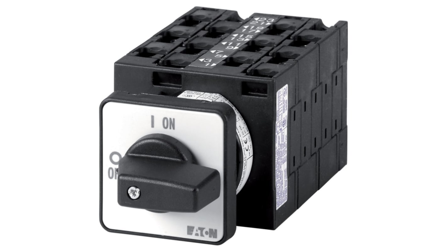 Eaton, 3P 5 Position 66° Multi Speed Cam Switch, 690V (Volts), 32A, Short Thumb Grip Actuator