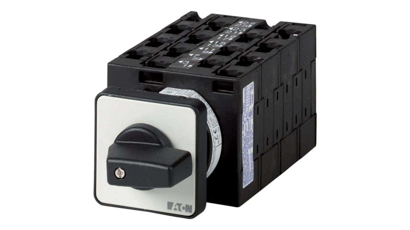 Eaton, 3P 5 Position 60° Multi Speed Cam Switch, 690V (Volts), 32A, Short Thumb Grip Actuator