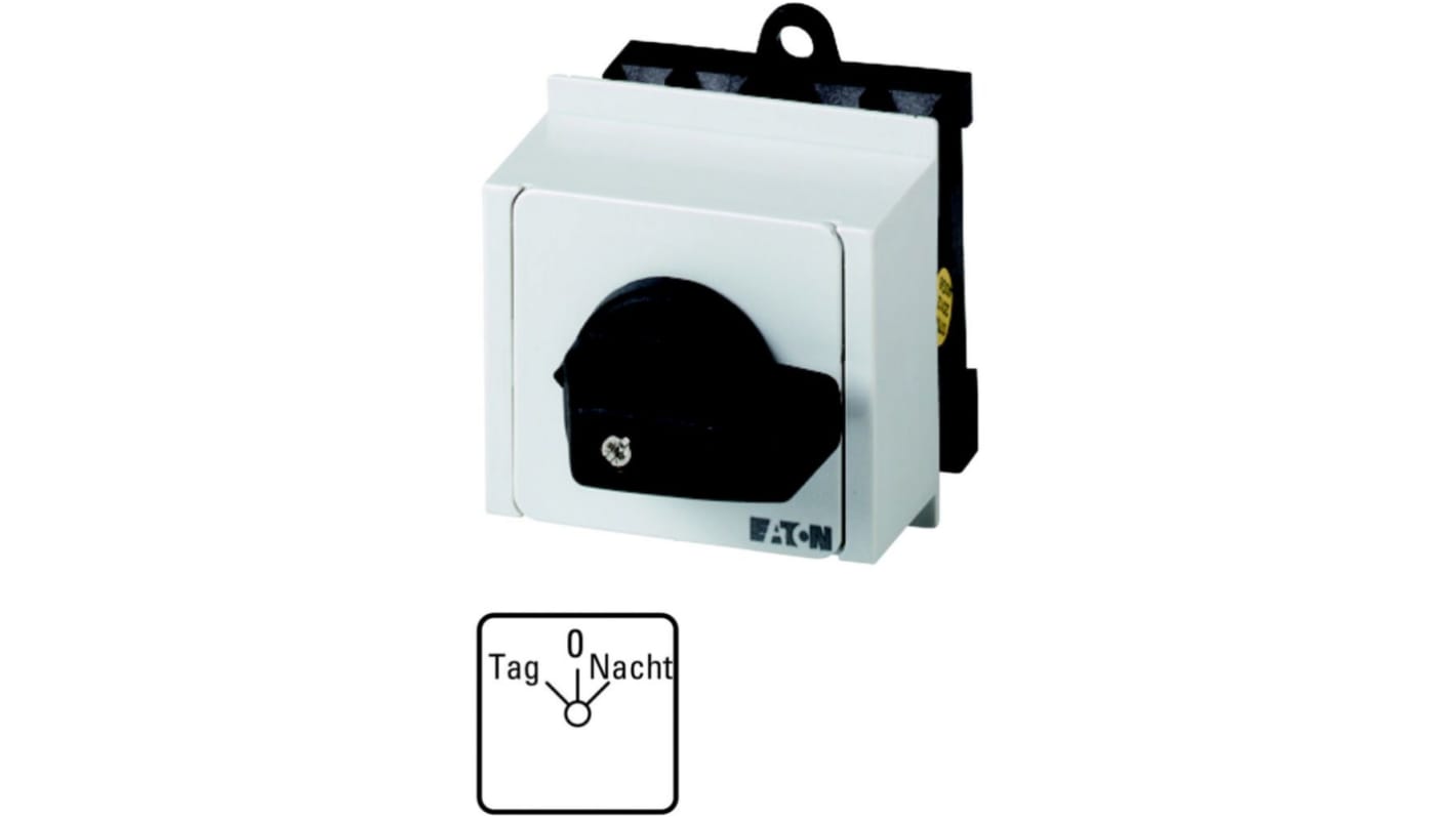 Eaton, 3P 2 Position 90° On-Off Cam Switch, 690V (Volts), 20A, Short Thumb Grip Actuator