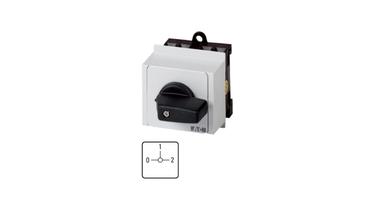 Eaton, 1P 2 Position 90° On-Off Cam Switch, 690V (Volts), 20A, Toggle Actuator