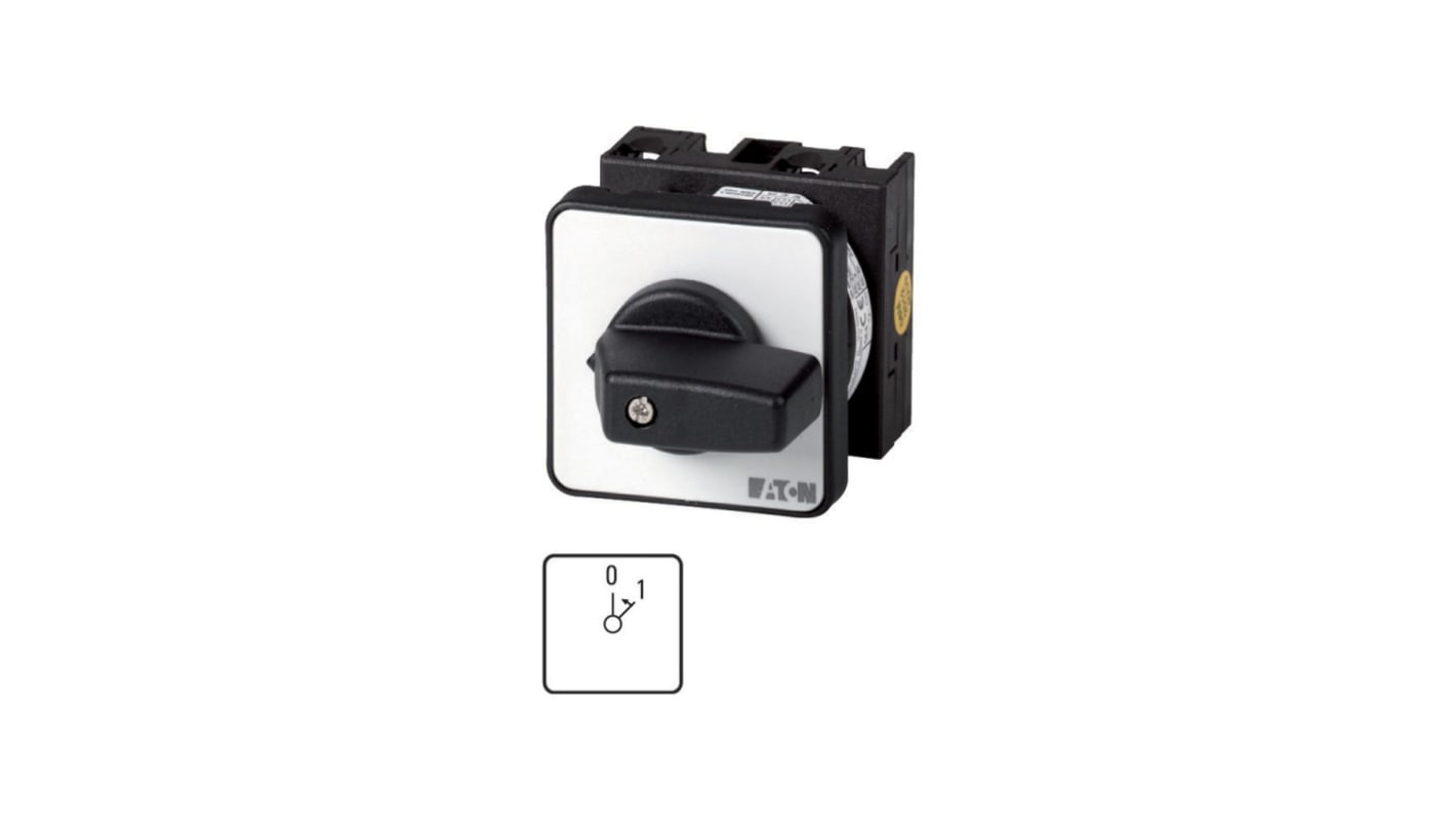 Eaton, 2P 2 Position 45° On-Off Cam Switch, 690V (Volts), 20A, Toggle Actuator