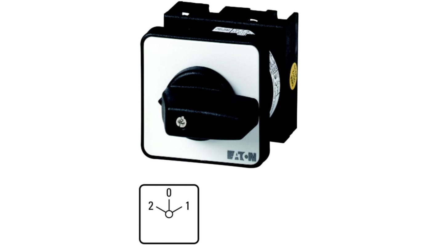 Interruttore Cam Eaton serie T0 011552 T0-2-37/EZ 2P, 4 posizioni, 20A, 690V (Volts)