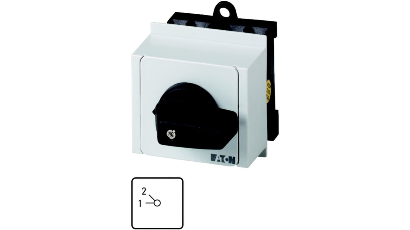 Eaton, 3P 2 Position 45° Multi Step Cam Switch, 690V (Volts), 20A, Toggle Actuator