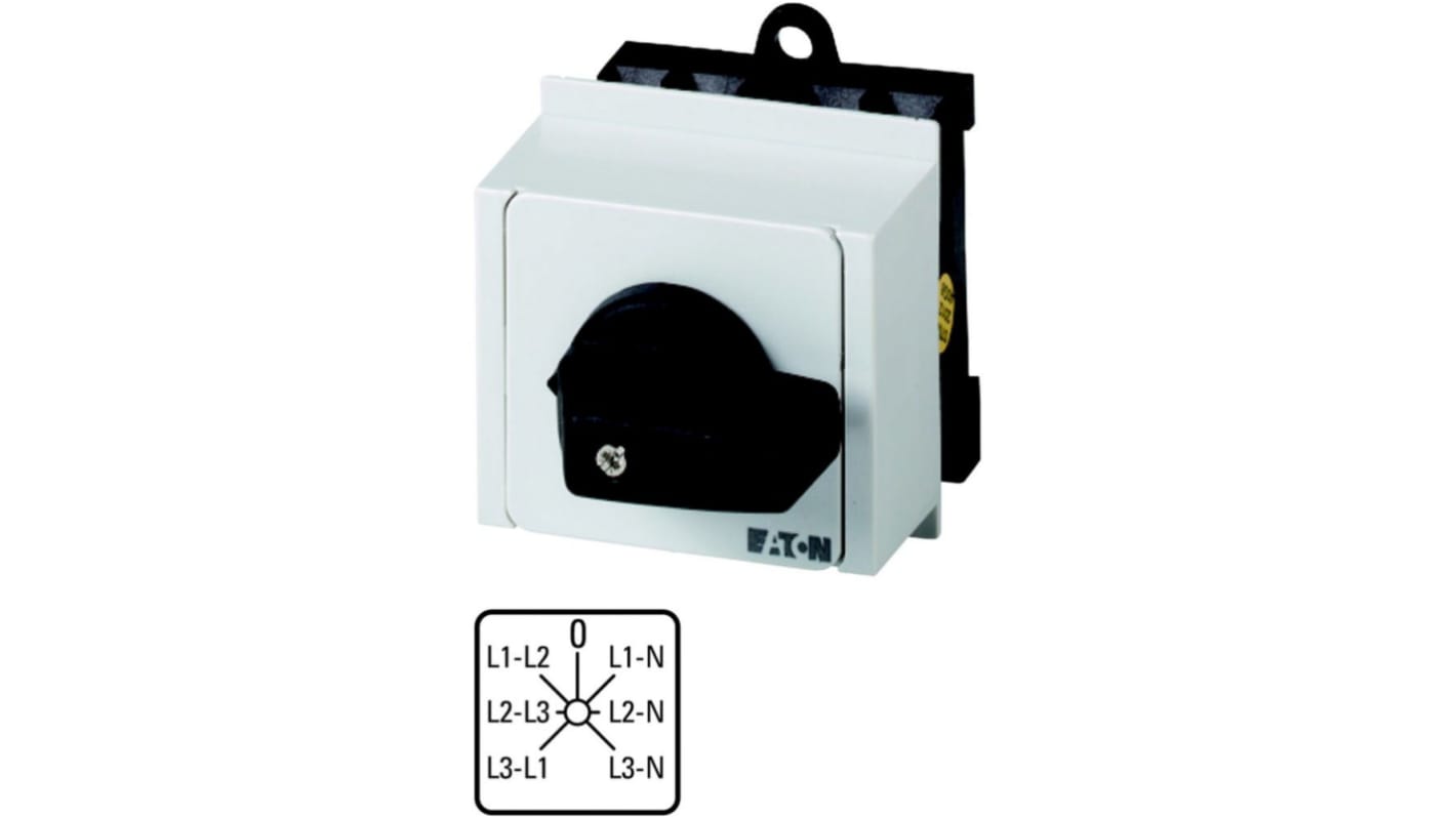 Interruttore Cam Eaton serie Eaton Moeller 012759 T0-3-8007/IVS 3P, 3 posizioni, 20A, 690V (Volts)