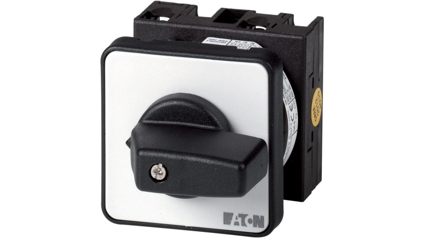 Eaton, 6P 2 Position 90° On-Off Cam Switch, 690V (Volts), 20A, Rotary Actuator