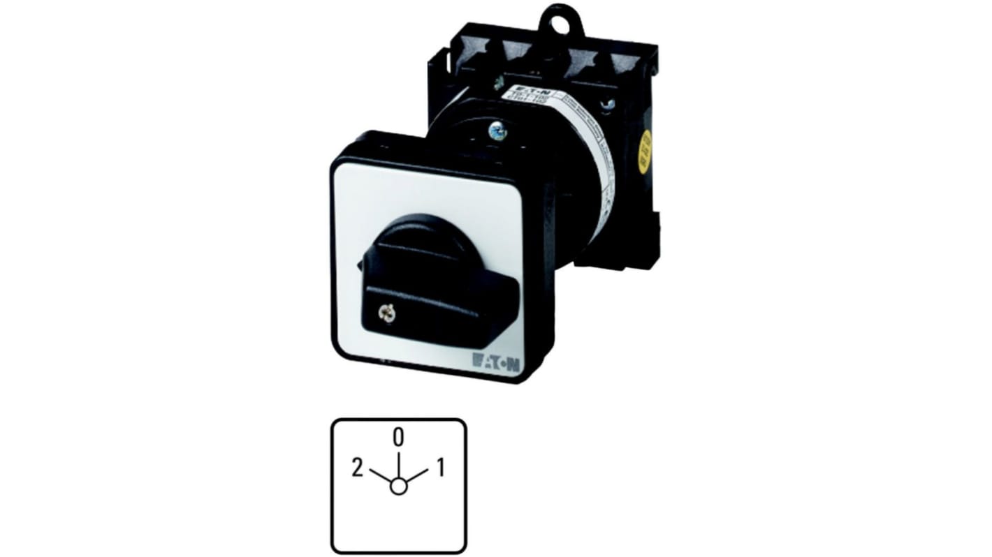 Eaton, 3P 8 Position 60° On-Off Cam Switch, 690V (Volts), 20A, Short Thumb Grip Actuator
