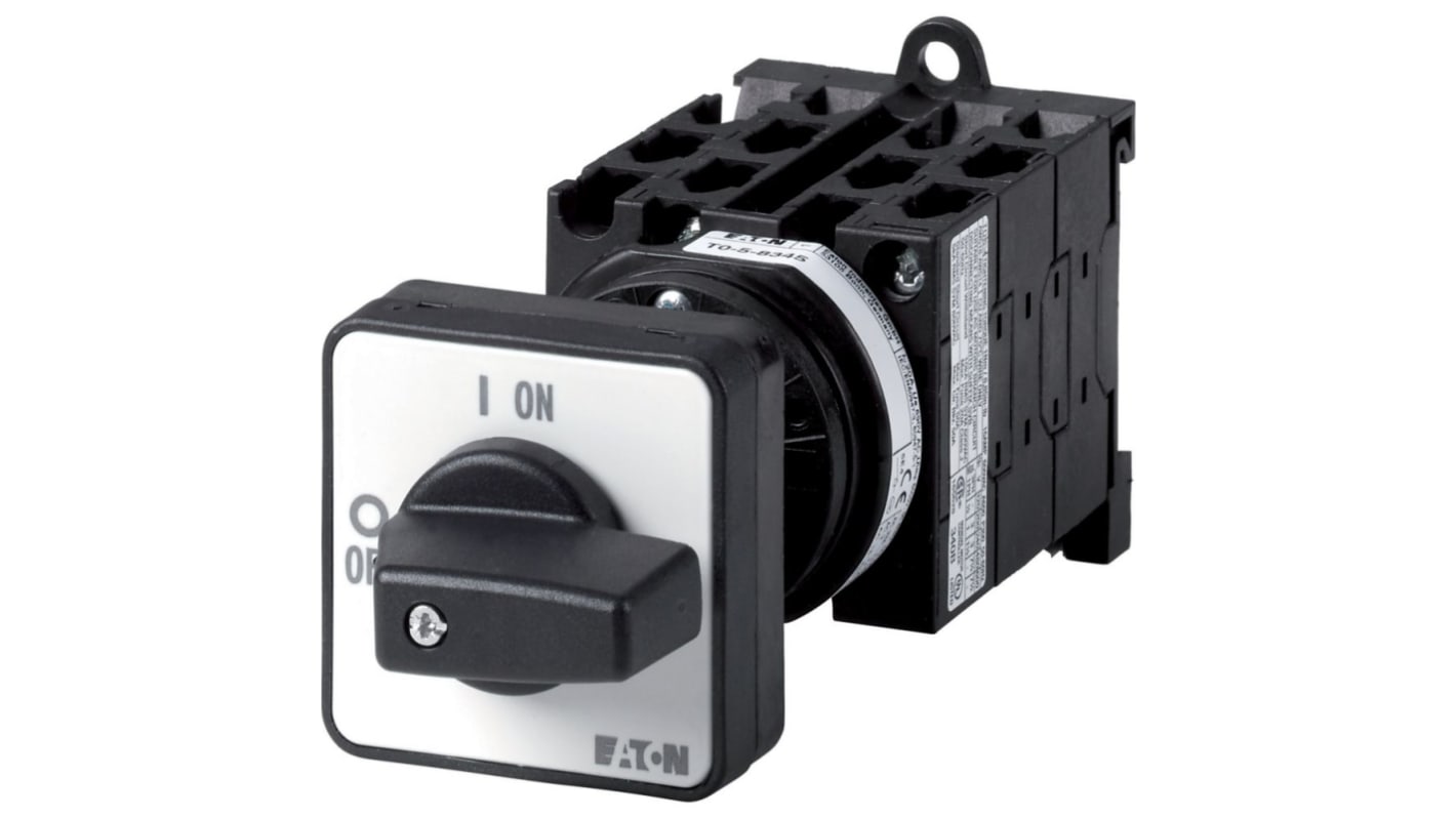 Eaton, 9P 2 Position 90° On-Off Cam Switch, 690V (Volts), 20A, Door Coupling Rotary Drive Actuator