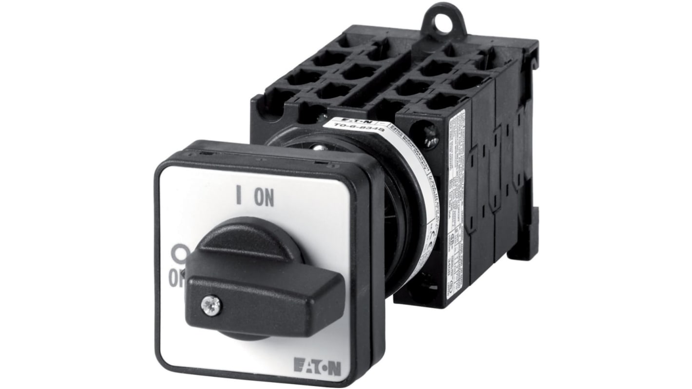 Eaton, 9P 2 Position 90° On-Off Cam Switch, 690V (Volts), 20A, Rotary Actuator