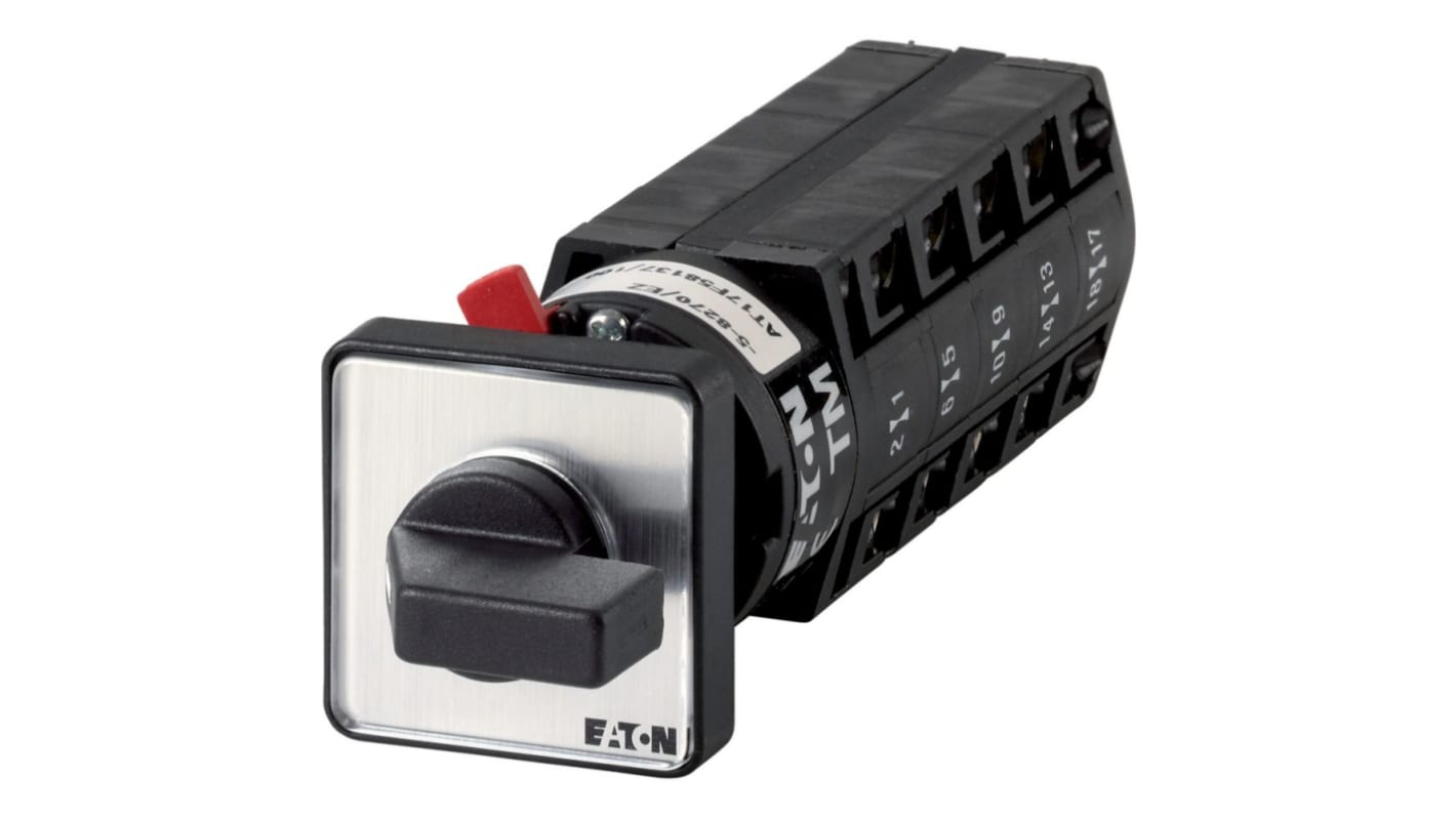 Interruttore Cam Eaton serie Eaton Moeller 015661 TM-5-8237/EZ 1P, 10 posizioni, 10A, 690V (Volts)