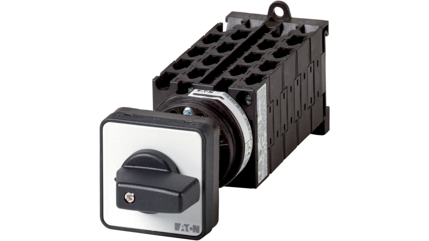 Eaton, 3P 3 Position 60° Multi Speed Cam Switch, 690V (Volts), 20A, Short Thumb Grip Actuator