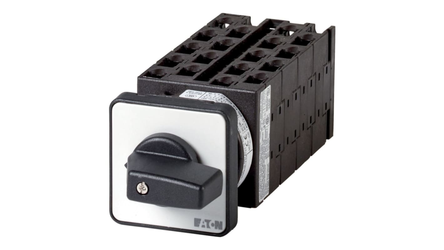 Eaton, 3P 5 Position 60° Multi Speed Cam Switch, 690V (Volts), 20A, Short Thumb Grip Actuator