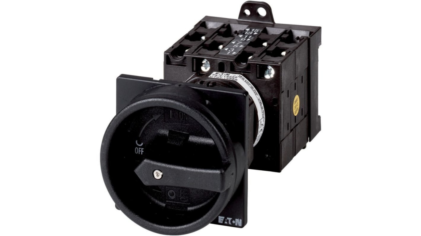 Interruttore Cam Eaton serie Eaton Moeller 019121 T3-3-15680/V/SVB-SW 3P + N, 32A, 690V (Volts)