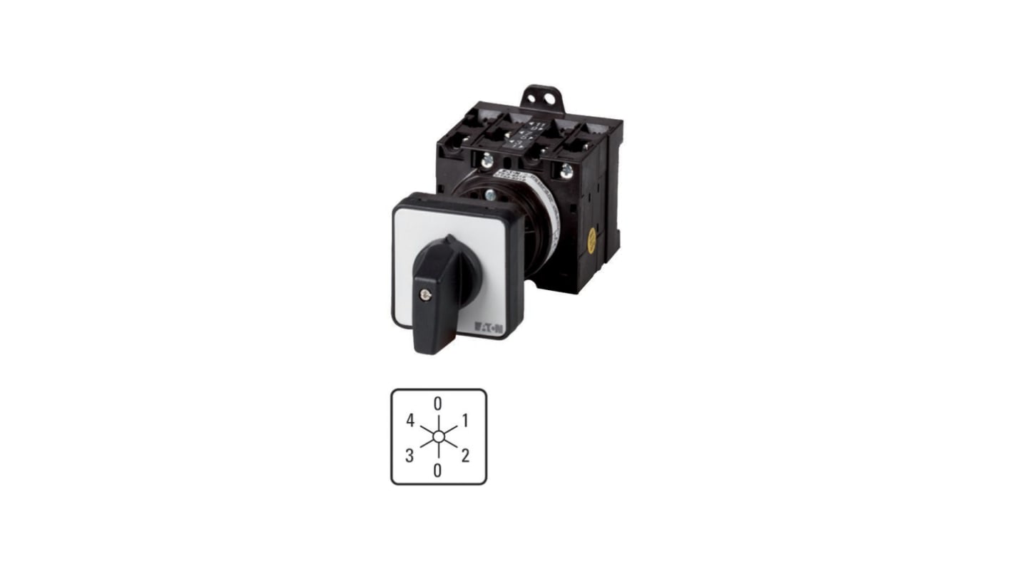 Interruttore Cam Eaton serie T3 020513 T3-4-8006/Z 4P, 8 posizioni, 32A, 690V (Volts)