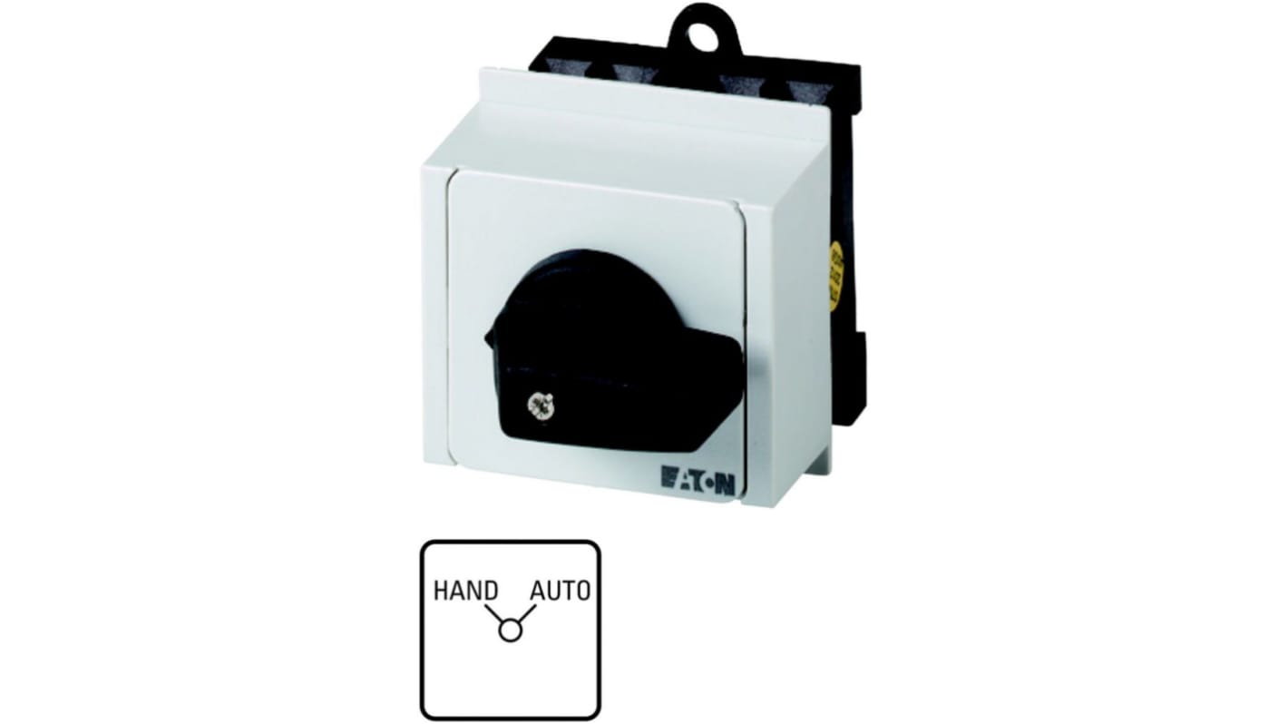 Eaton, 1P 2 Position 90° Changeover Cam Switch, 690V (Volts), 20A, Toggle  Actuator