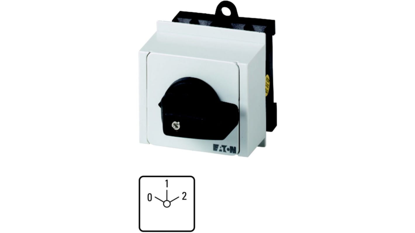 Eaton, 3P 3 Position 60° Changeover Cam Switch, 690V (Volts), 20A, Short Lever Actuator