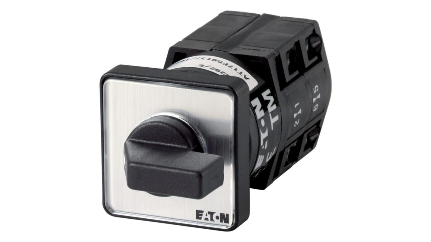 Eaton, 1P 4 Position 60° On-Off Cam Switch, 690V (Volts), 10A, Toggle Actuator