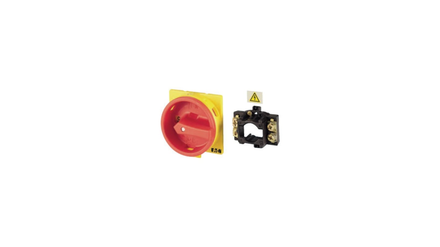 Manopola rotante Eaton 045065 V/EA/SVB-T5, rosso/giallo, 87mm, per /Z, T5(B)-/E