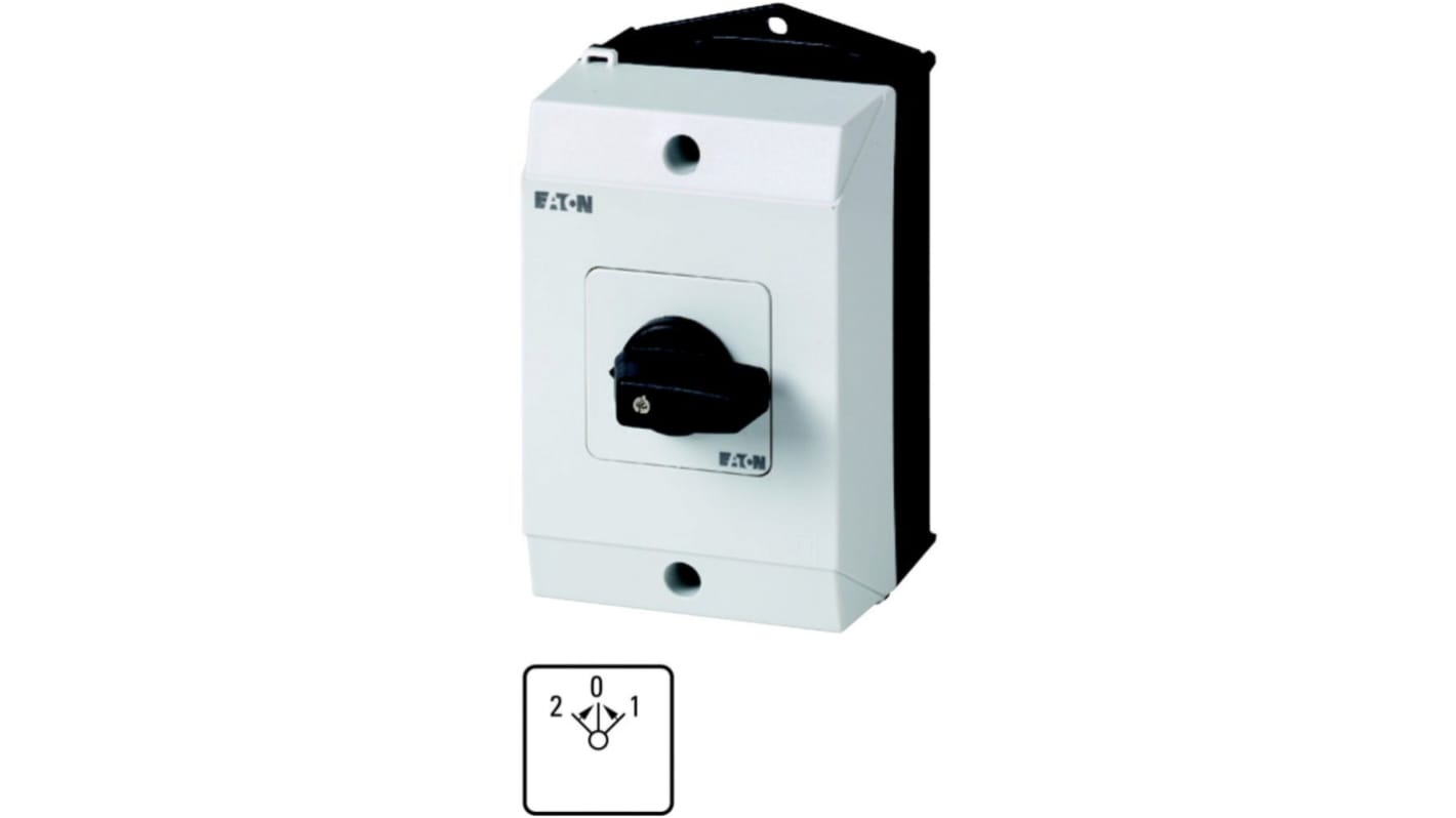 Eaton 3 Position 45° Changeover Cam Switch, 690V (Volts), 20A, Toggle Actuator